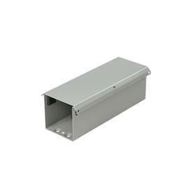 Hoffman F44T3R12 F30G Lay-In Straight Section Wireway, 12 in L x 4 in W x 4 in H, Hinged Cover, Steel