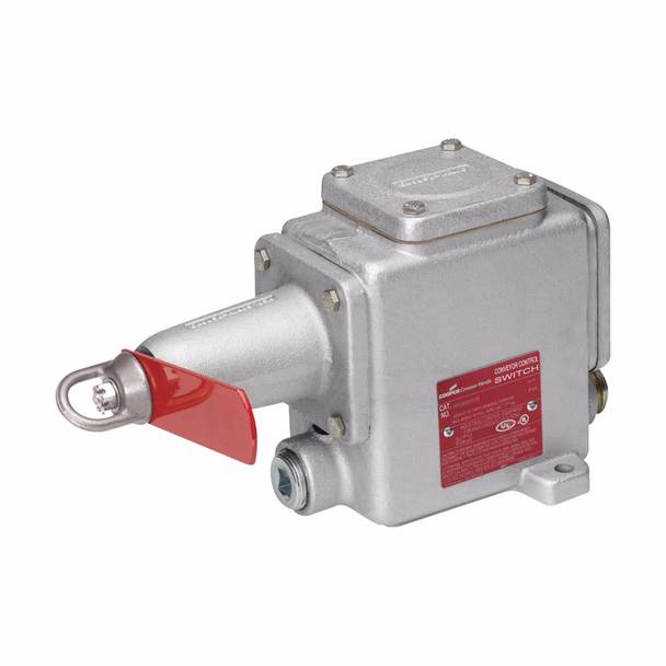 Crouse-Hinds Crouse-Hinds AFU0333 05 Explosionproof Single End Right Safety Snap action Conveyor Belt Control Switch, 600 VAC, 15 A, 2NO-2NC Contact