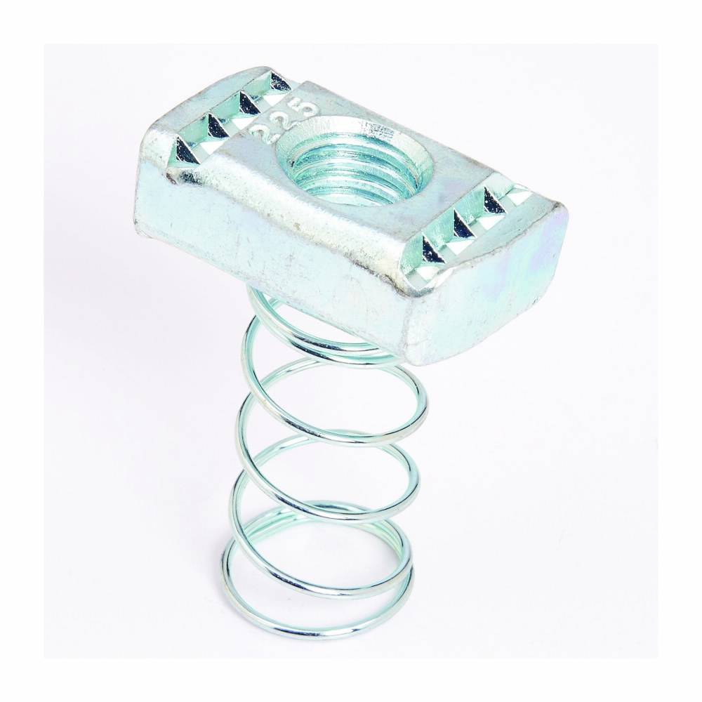 B-Line N223SS6 200 Standard Channel Nut With Spring, For Use With B22, B24, B26 and B32 Series Medium Channel, 1/4 in THK, 5/16-18 Thread, 316 Stainless Steel