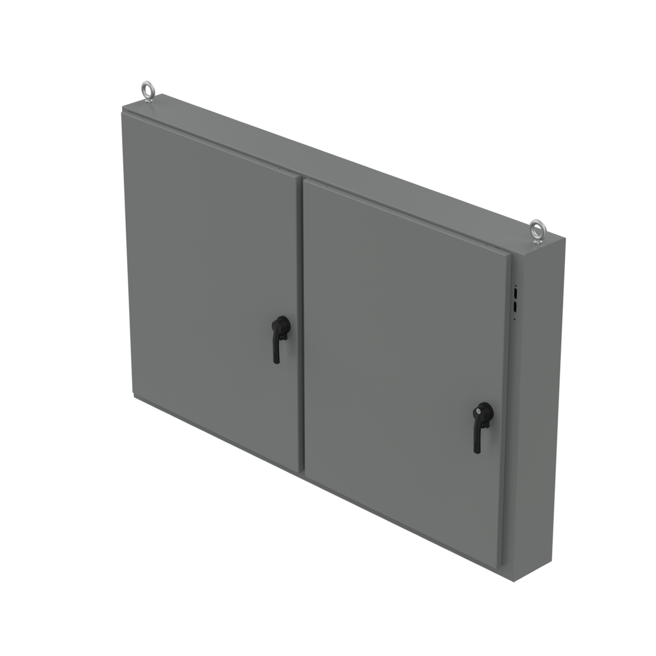 nVent HOFFMAN A60X2E7810 A26M2 2-Door Low Profile Disconnect Enclosure With Handle, 60 in L x 78-1/2 in W x 10 in D, NEMA 12/IP55 NEMA Rating, Steel