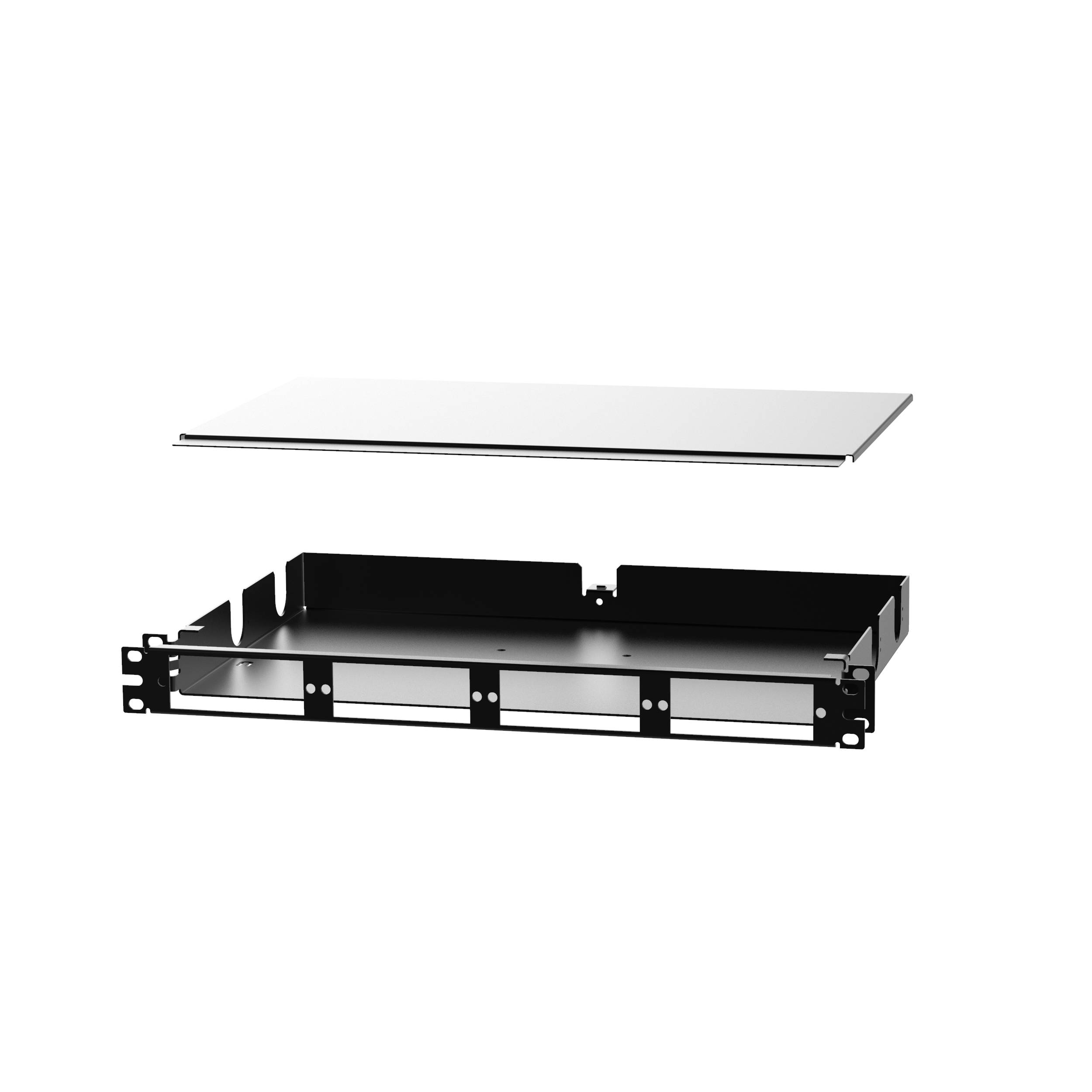 Panduit® Opticom® FMTJW24 Fiber Optic Tray, 2 in L x 18.27 in W x 11.18 ...