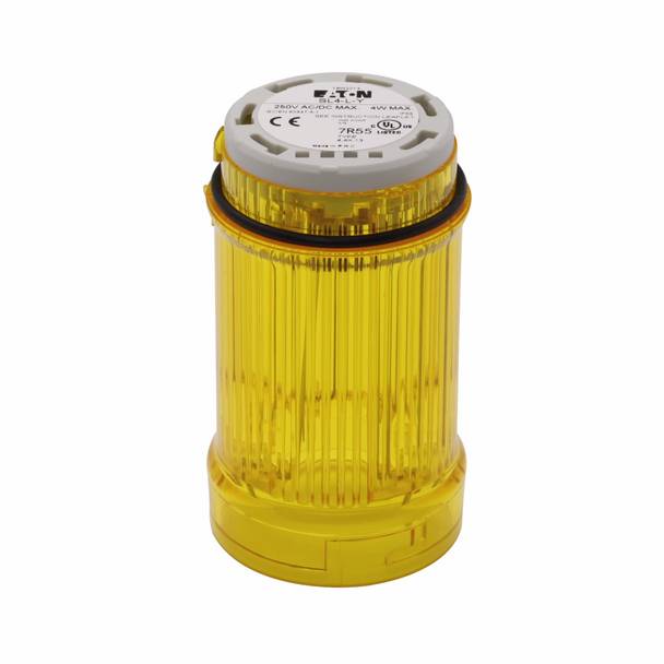 EATON SL4-BL120-Y Light Module With LED, 110/120 VAC, 40 mm Dia, Yellow