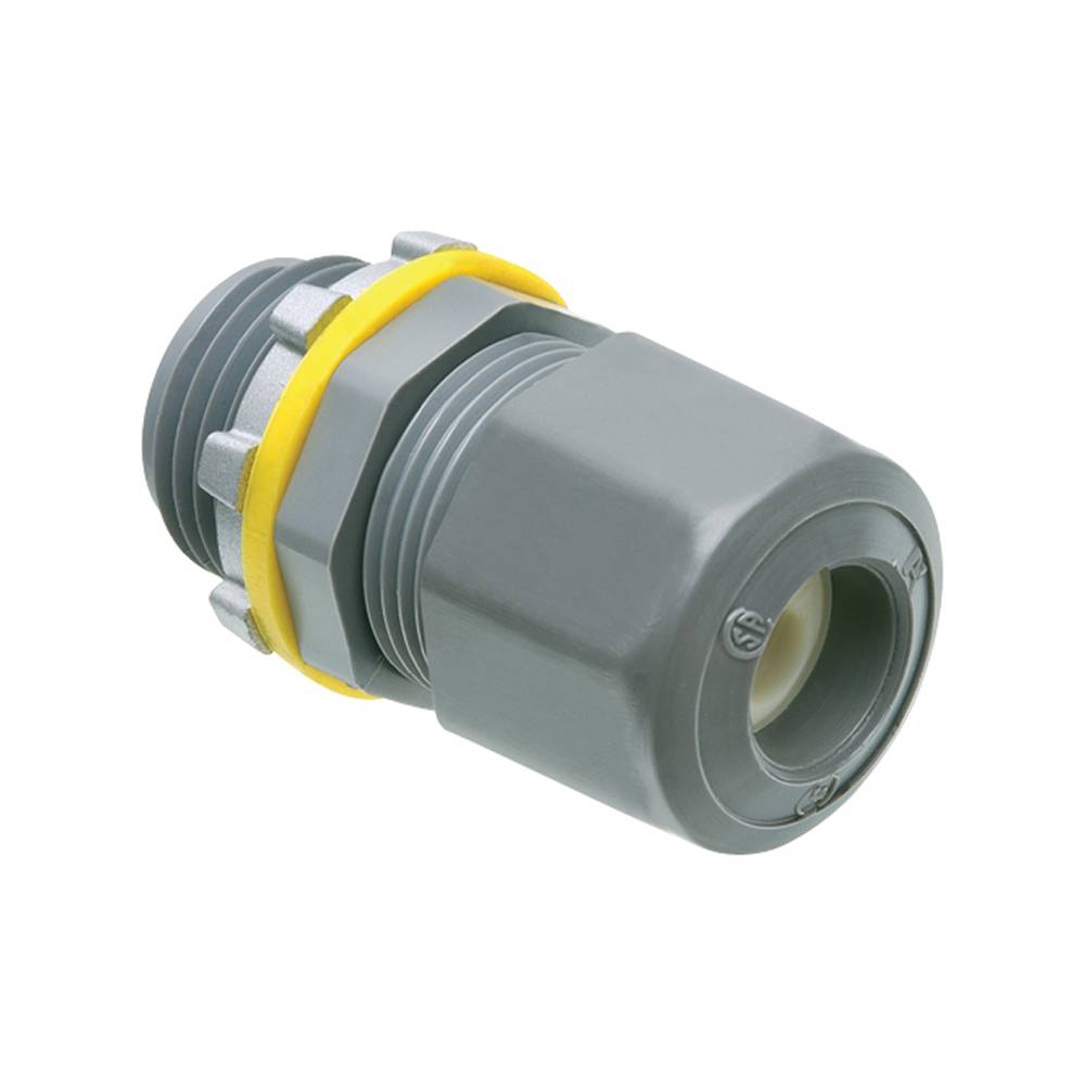 Arlington NMUF75 Compression UF Connector, 3/4 in Trade, 14/3 to 10/2 AWG Cable Openings, Plastic