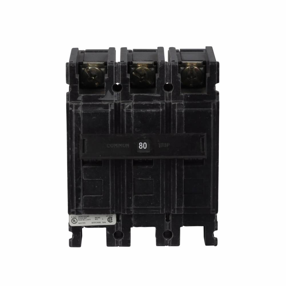 EATON QCHW3080HT Quicklag Type QCHW Miniature Circuit Breaker, 240 VAC ...