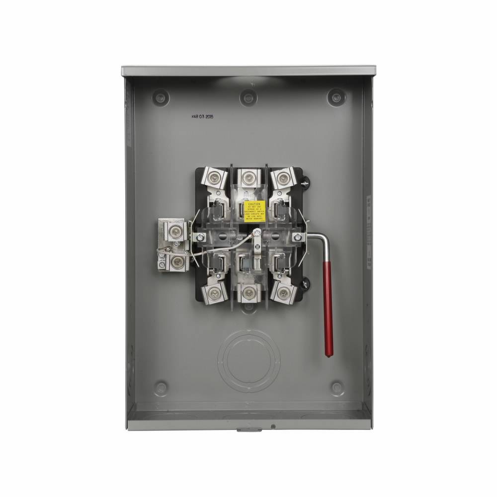 EATON UTE7213BCH 1-Position Lever Bypass Triplex Ground Meter Socket ...