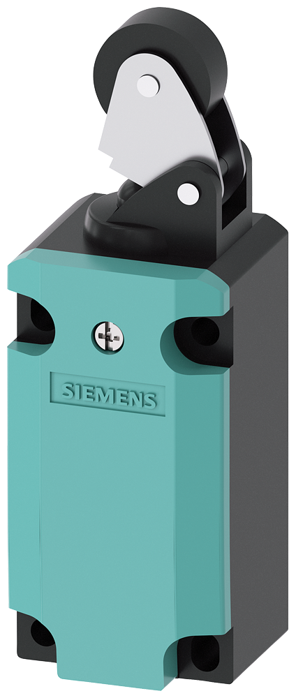 Siemens SIRIUS 3SE51120KE01 Mechanical Position Limit Switch, 400 VAC, 3/6 A, Roller Lever Actuator, 1NO-2NC Contact, 2 Poles