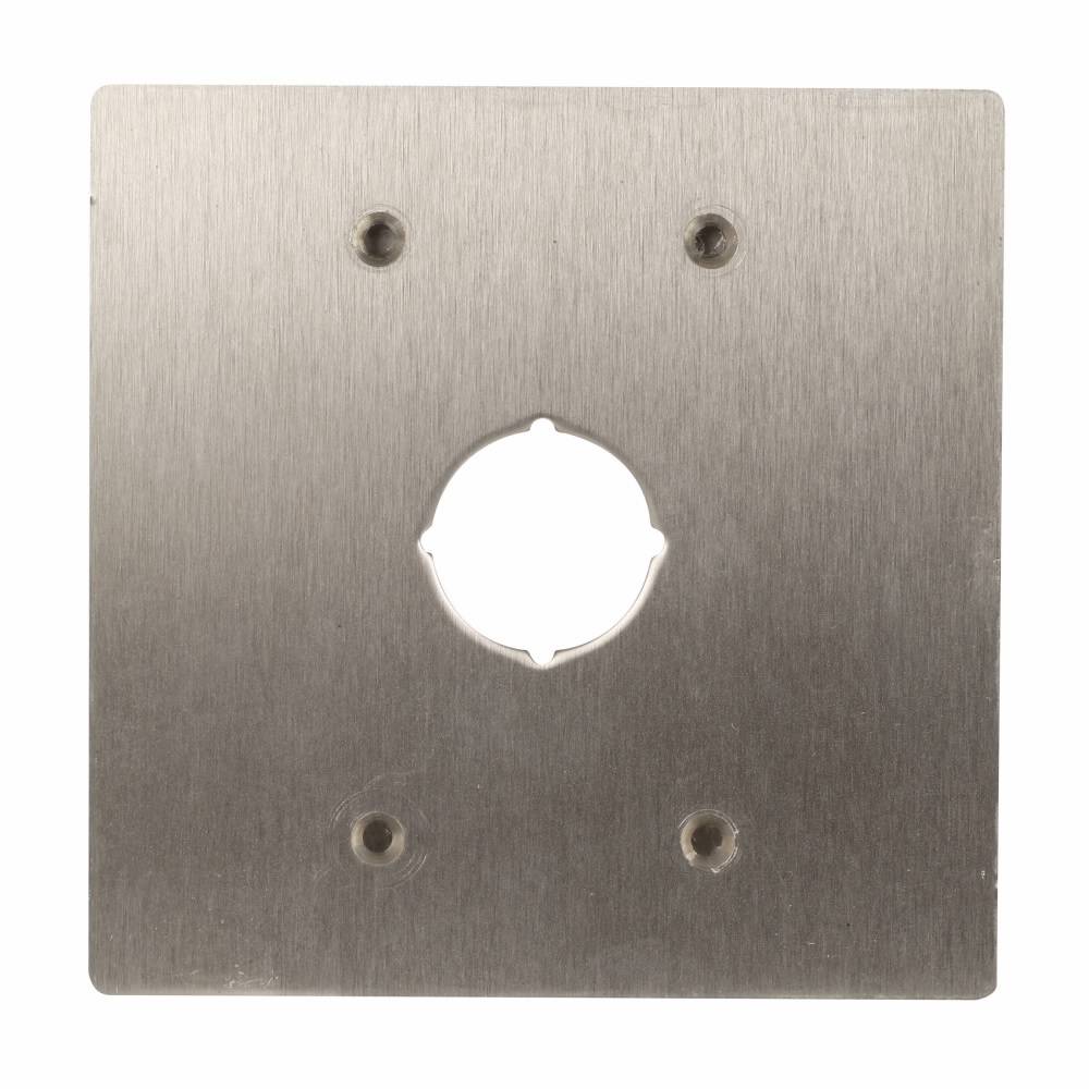 EATON 10250TS1 1-Element Heavy Duty Oiltight/Watertight In-Line Flush Plate, 7.7 in L x 4.6 in W x 4.2 in D, For Use With 30.5 mm Pushbutton and Indicating Light, Stainless Steel