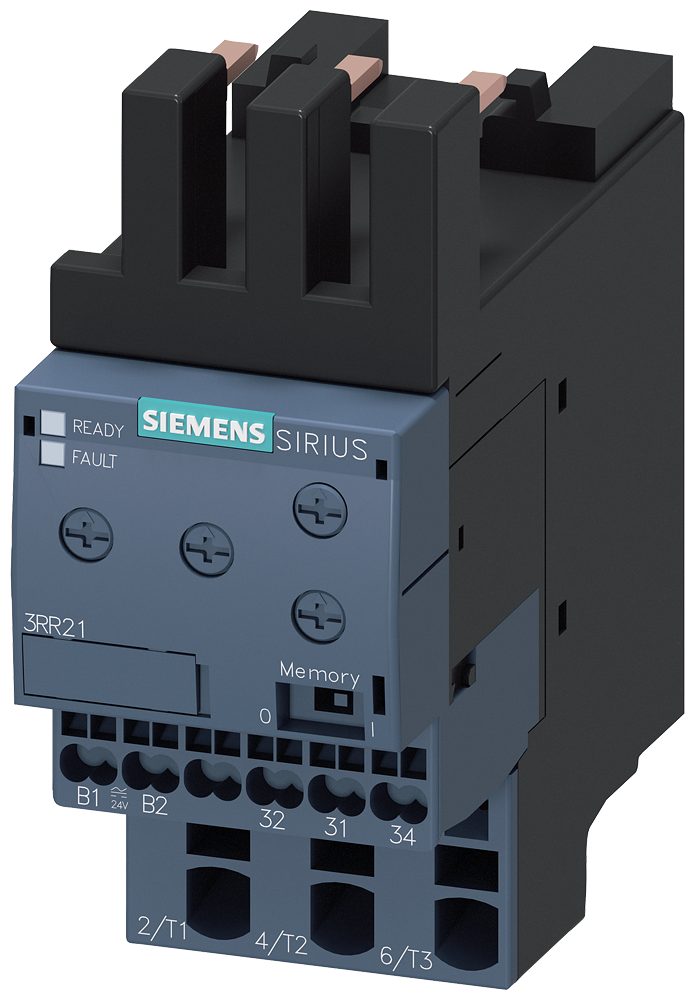 Siemens 3RR21422AW30 Monitoring Relay, 24 to 240 VAC/VDC, 4 to 40 A, 1CO Contact