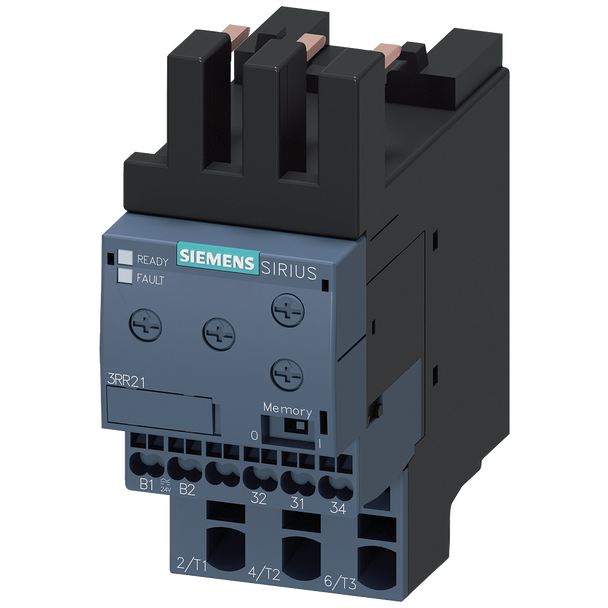 Siemens 3RR21422AA30 Monitoring Relay, 24 VAC/VDC, 4 to 40 A, 1CO Contact