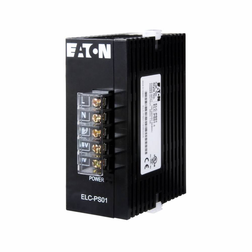 EATON ELC-PS01 PLC Power Supply Module, 100 to 240 VAC Input, 24 VDC Output, 1 A Input, 24 W