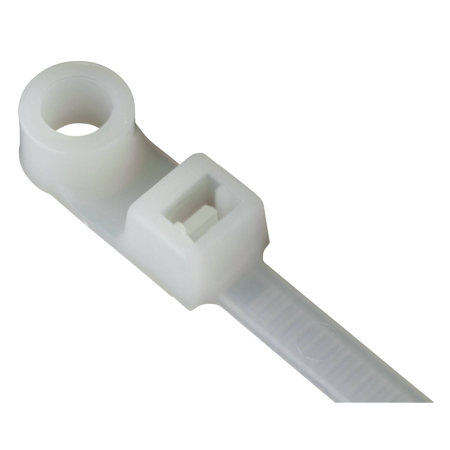 Catamount® L-14-120MH-9-C Heavy Duty Integrated Mounting Hole Cable Tie, 15 in L x 0.3 in W x 0.07 in THK, Nylon/Polyamide 6.6