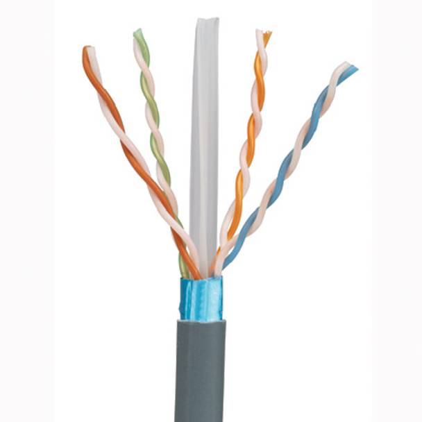 Panduit® 10Gig™ PanNet® TX6A™ PFP6X04WH-UG Cat 6A CMP F/UTP Copper Cable, Reel Packaging, 80 VAC, (4) 23 AWG F/UTP Shielded Solid Bare Copper Conductor, 1000 ft L