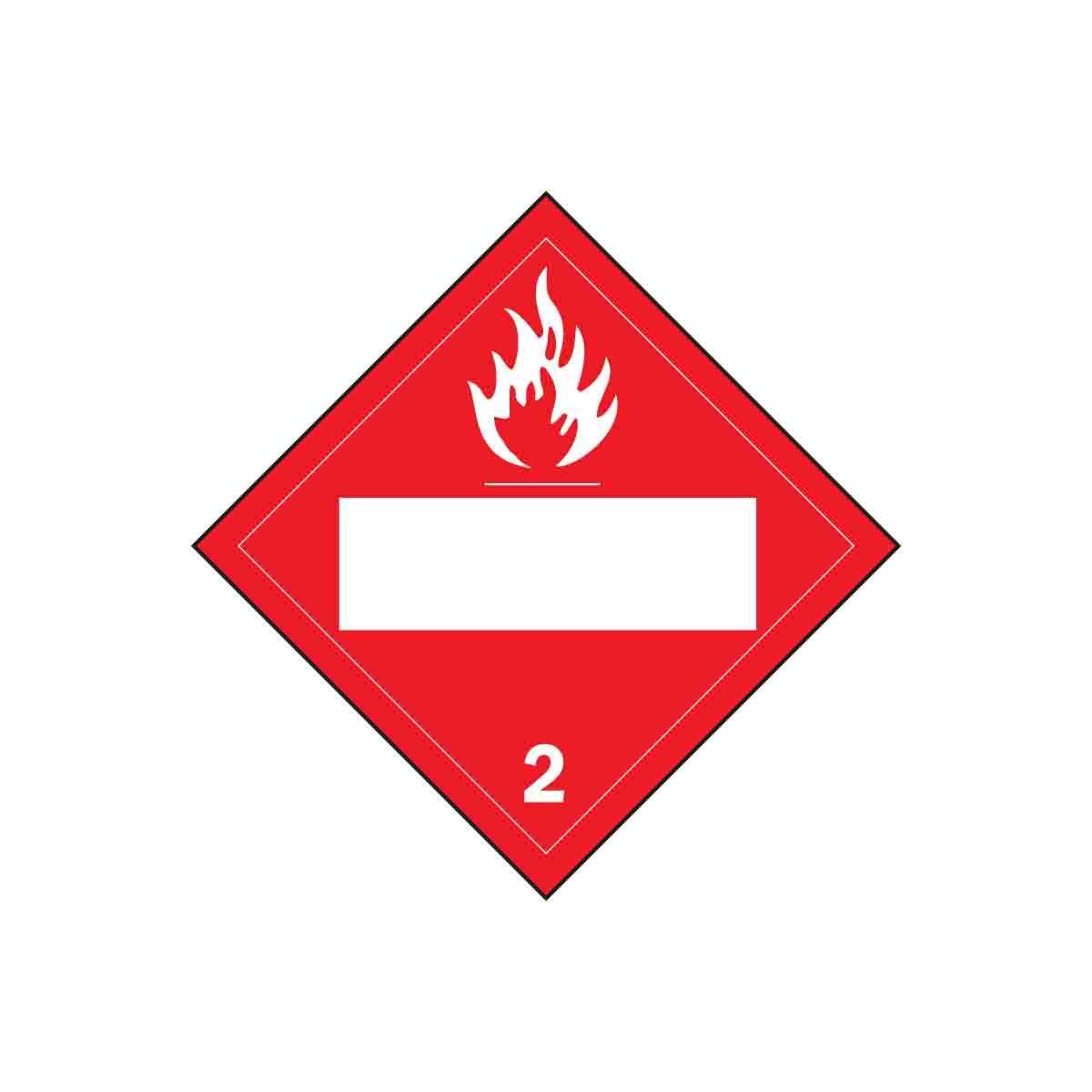 Brady® 60394 Diamond DOT Vehicle Placard Sign, (Flammable picto w ...