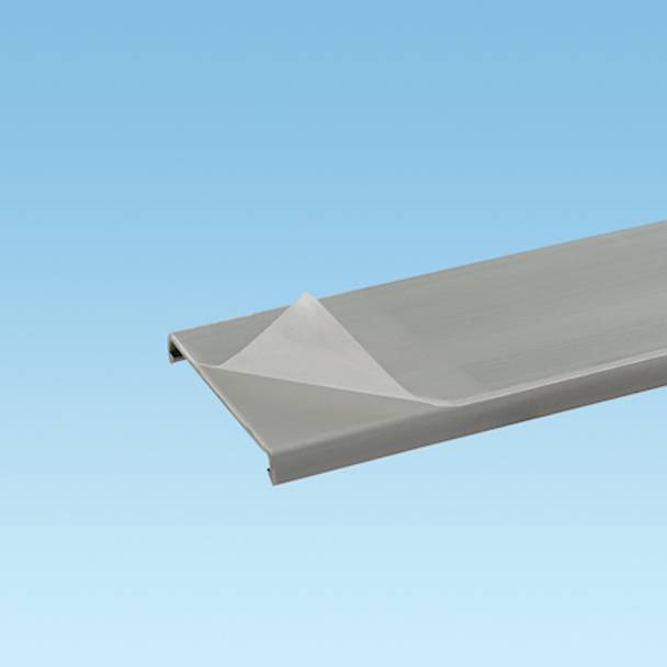 Panduit® C.75BL6-F Type-C Wiring Duct Cover, 6 ft L x 0.94 in W x 0.24 in H, PVC, Black
