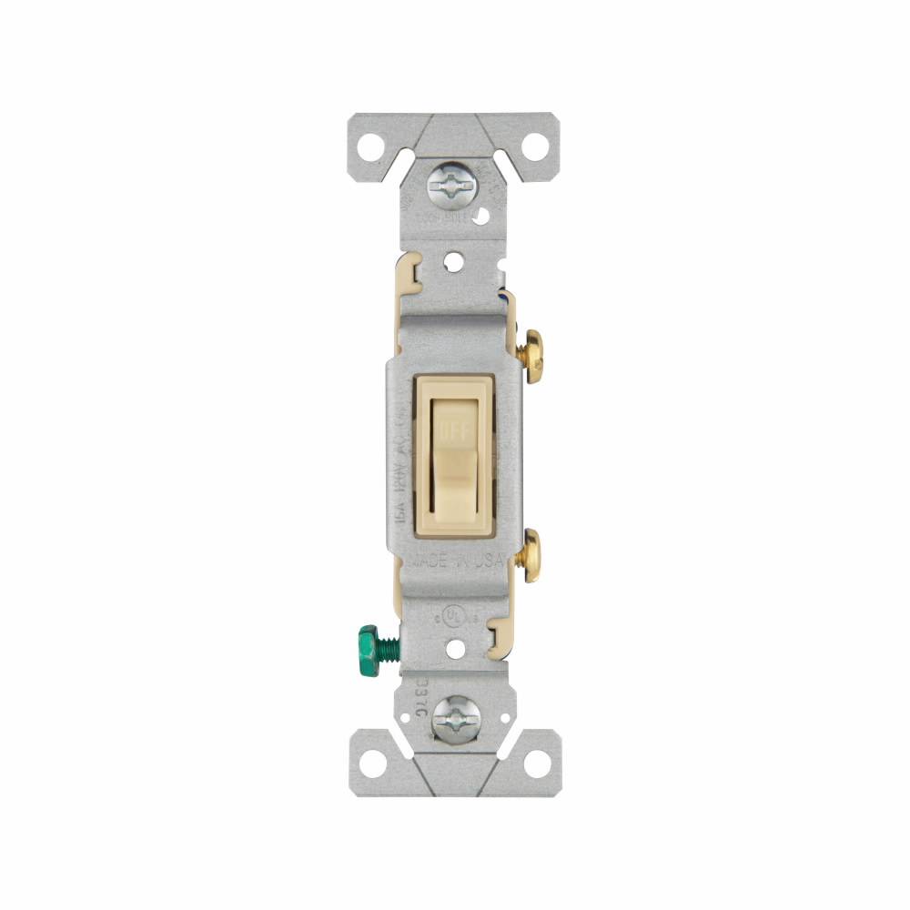 Eaton Wiring Devices Arrow Hart 1301-7V Toggle Switch, 120 VAC, 15 A