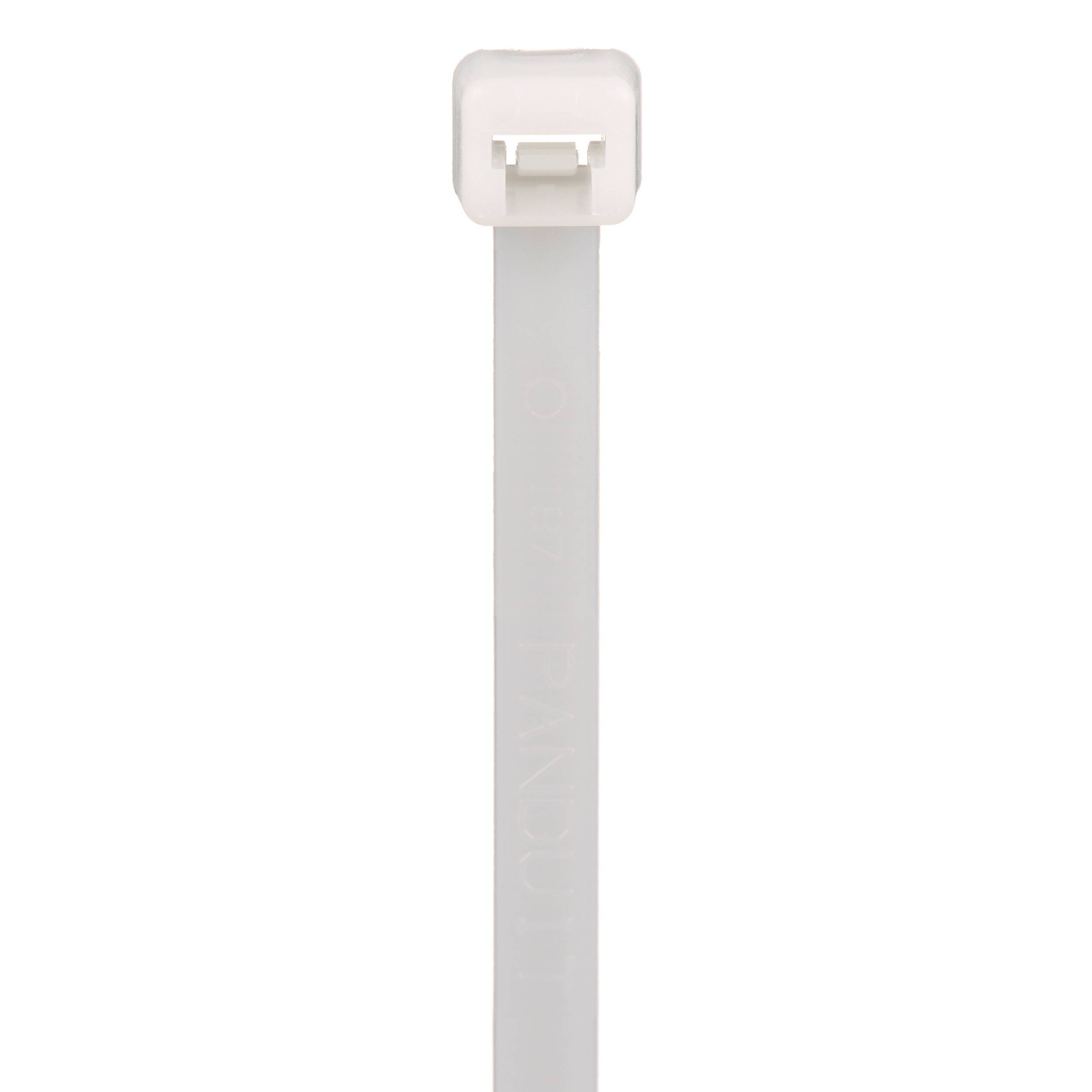 Panduit® Pan-Ty® PLT4S-C PLT Cross Section Standard Plenum Rated Cable Tie, 14-1/2 in L x 0.34 in W x 0.06 in THK, Nylon 6.6, Natural