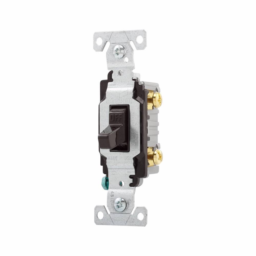 EATON Arrow Hart CS120B Heavy Duty Specification Grade Toggle Switch, 120/277 V, 20 A, 1 hp Power Rating