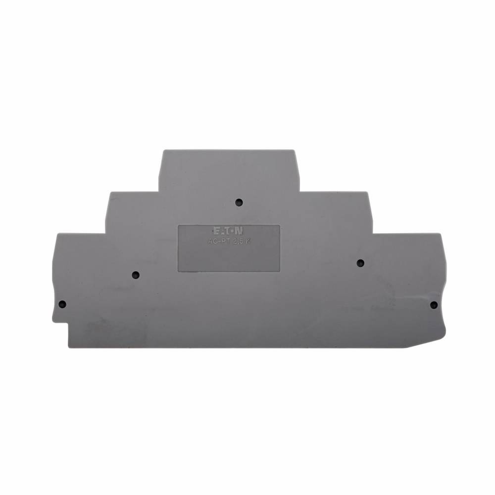 EATON XBACPT25K End Cover, For Use With XB Series XBPTK25/XBPTK25PV Spring Cage Connection Triple Level Block, Gray