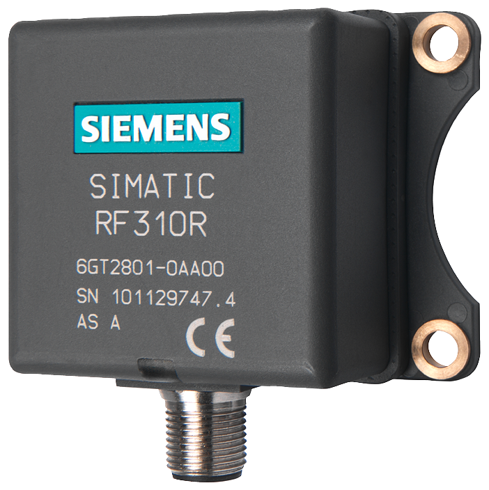 Siemens SIMATIC RF300 6GT28010AA00 RF310R RFID Reader, 24 VDC, 0.04 A, 13.56 MHz, IQ-Sense (Planned Obsolescence by Manufacturer)