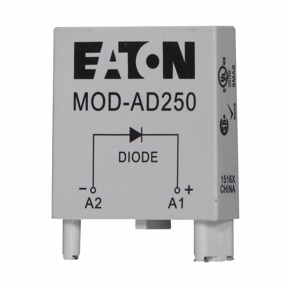 EATON MOD-AD250 Protection Diode, 6 to 250 VDC, A Module Size, For Use ...