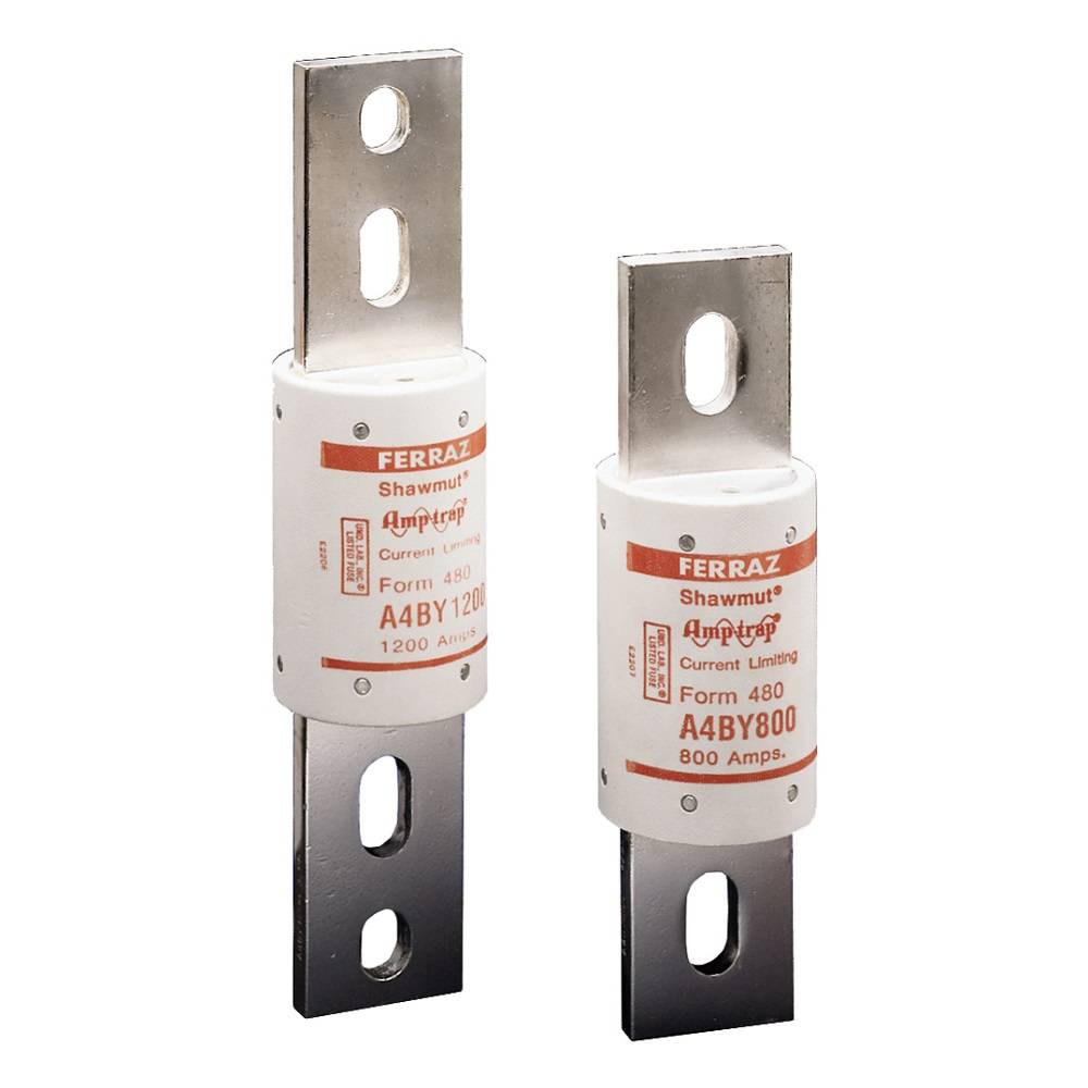 Mersen Amp-Trap® A4BY1600 Current Limiting Low Voltage Time Delay Fuse, 1600 A, 600 VAC/300 VDC, 200/100 kA Interrupt, L Class, Cylindrical Body