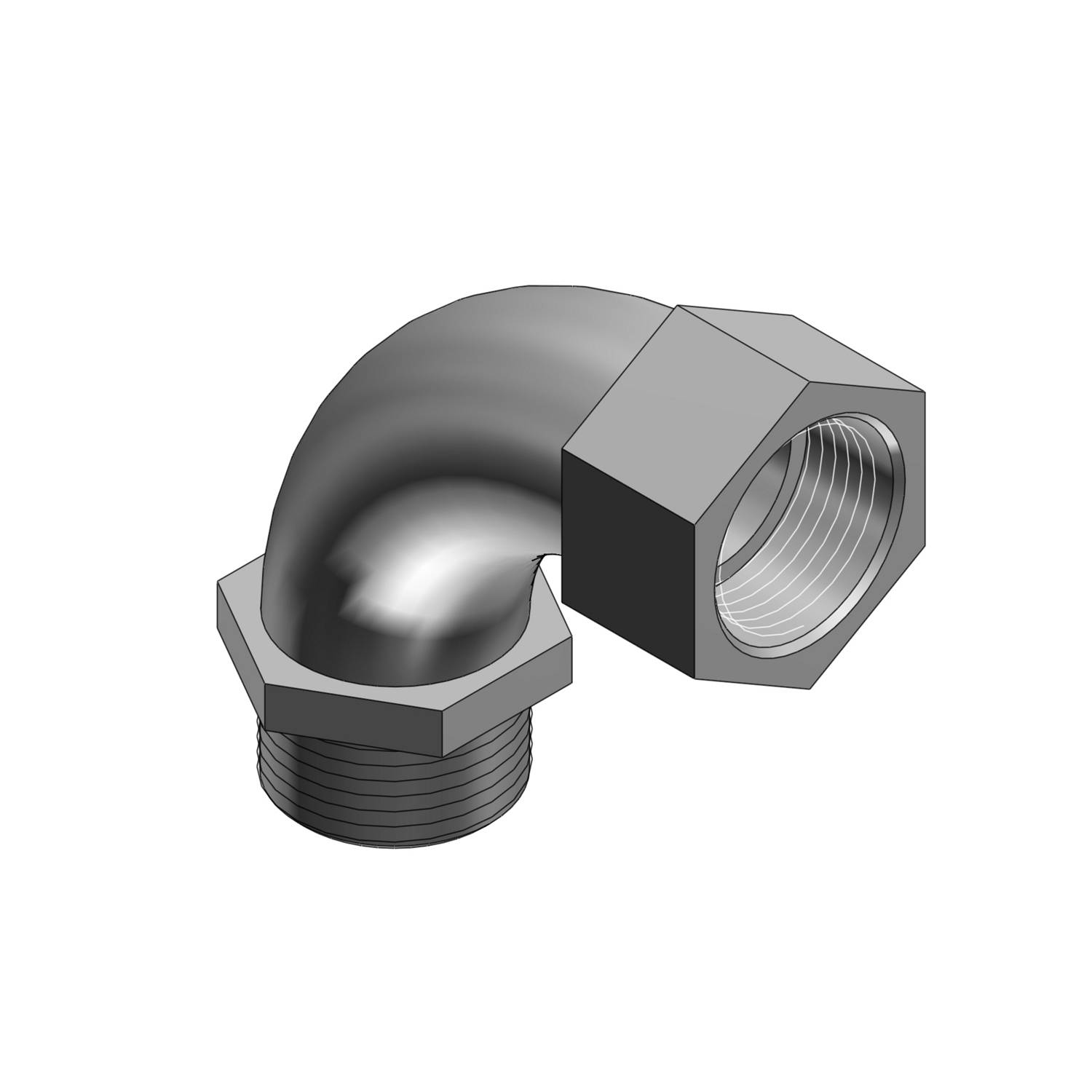 Appleton® LMFL90-125 Long Bushed Elbow, 1-1/4 in Trade, 90 deg ...