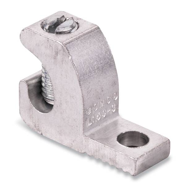 Blackburn® E-Z Ground® LL2506 Mechanical Lay-In Lug Connector, 6 AWG to 250 kcmil, 0.33 in Stud, Aluminum
