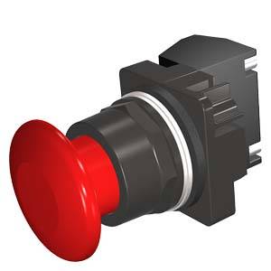 Siemens 52BP2W2A Non-Illuminated Push Button, 30 mm, 1NC-1NO Contact ...