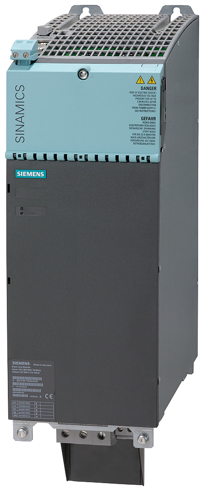 Siemens 6SL31301TE240AA0 SINAMICS S120 3-Phase Basic Line Module, 380 to 480 VAC Input, 600 VDC Output, 188 A Input
