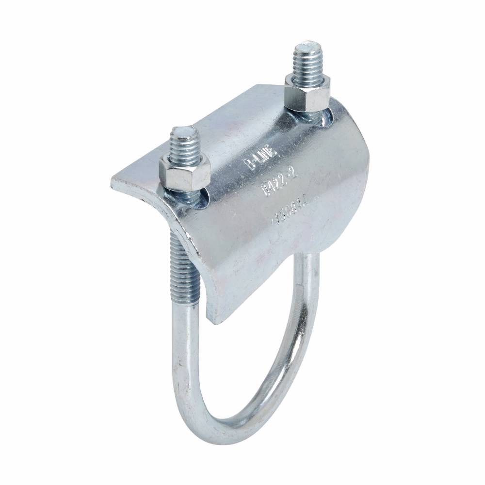 B-Line B422-3/4ZN Right Angle Beam Clamp, 3/4 in Conduit, 300 lb Load, Low Carbon Steel, Zinc Plated