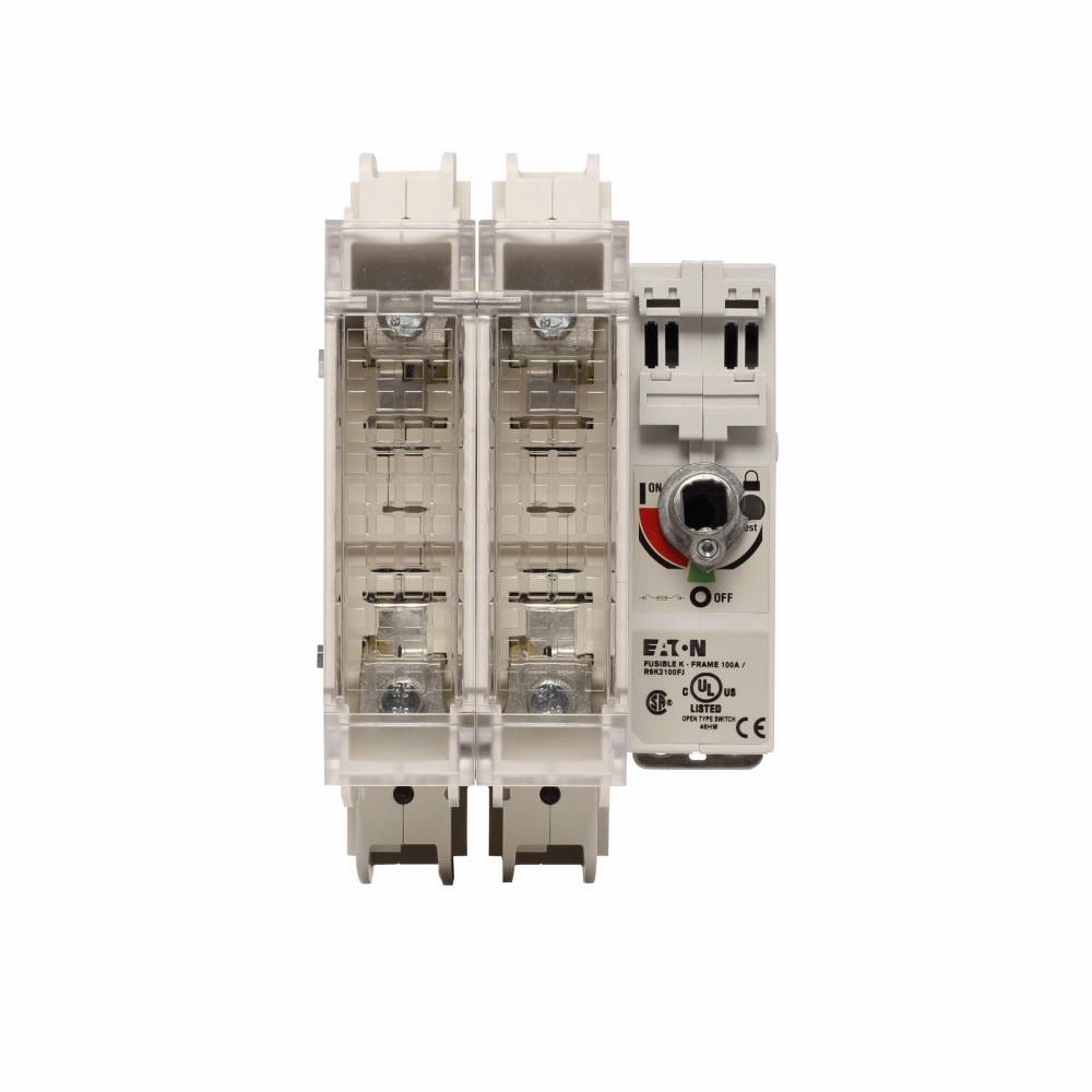 EATON R9K2100FJ Class J Fusible Rotary Disconnect Switch, 600 VAC, 100 A, 2 Poles
