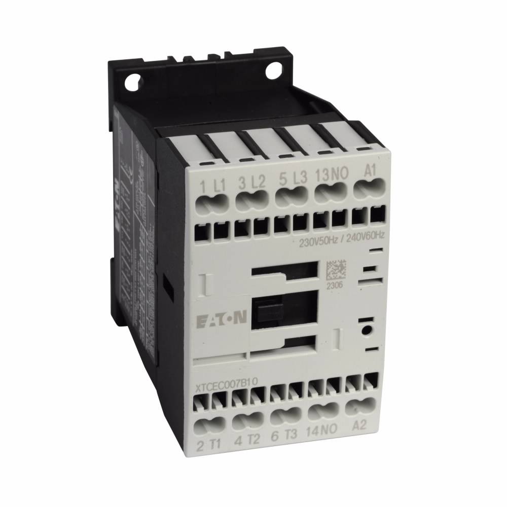 EATON XTCEC025C10WD Full Voltage Non-Reversing IEC Contactor, 48 to 60 ...