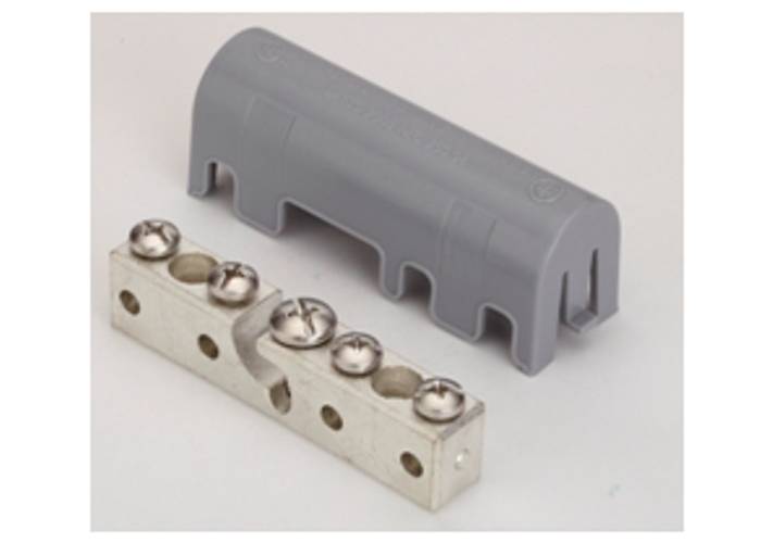 Bridgeport® IGB-WM Bonding Bridge With Plastic Cover, 4-1/2 in L x 1.4 in W, Aluminum/Zinc