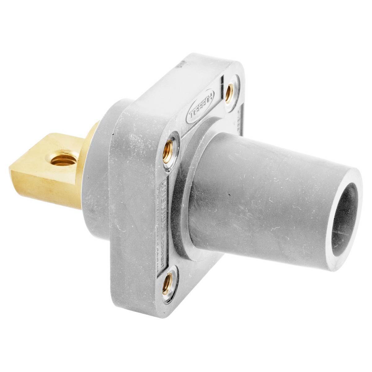 Bryant Electric Wiring Device-Kellems HBLFRBW 16 Series Cam Type Heavy Duty Industrial Grade Single Pole Receptacle, 600/250 VAC/VDC, 300/400 A, 4 to 4/0 AWG Wire, Female/Busbar Connection, NEMA 3R/4X/12 NEMA Rating