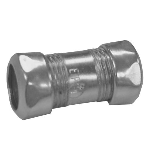 Appleton® ETP™ 6075S 6000S Compression Coupling, 3/4 in, For Use With EMT Conduit, Steel, Zinc Plated