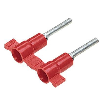 Panduit® Pan-Term® PV18-P47B-3K Insulated Standard Pin Terminal, 22 to 18 AWG Conductor, 0.08 in Dia x 0.49 in L Pin, Copper, Red