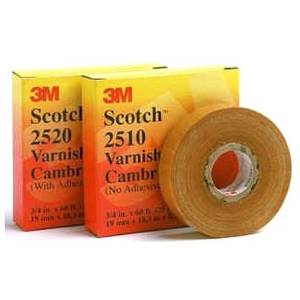 3/4" x 60' x 7 Mil, 3M 2510-3/4X60FT Scotch® Electrical Insulating Tape, Yellow