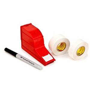 1.375" x 0.75" x 3 Mil, 3M SWD ScotchCode™ Wire Marker Tape Dispenser, Write On