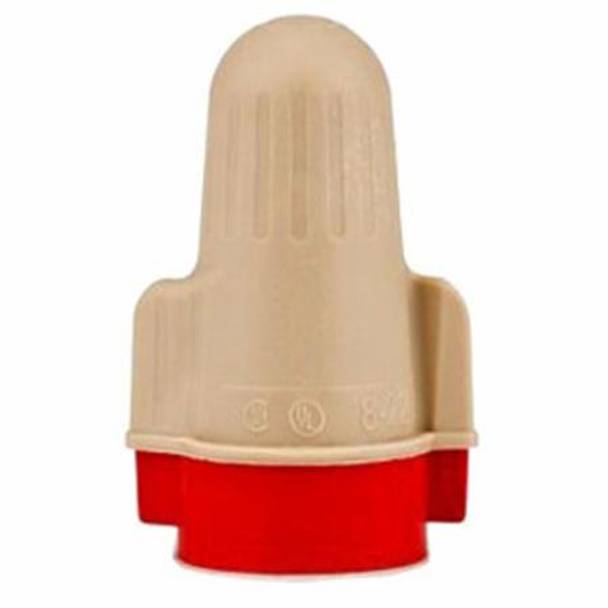 22 to 8 AWG, 600 V, 3M T/R+BOX Scotchlok™ Twist-On Wire Connector, Copper, Tan/Red (Discontinued by Manufacturer)