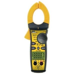 0 to 750 VAC, 0 to 999.9 VDC, Ideal Electrical 61-765 TightSight® Clamp Meter, 0 to 9999 Ohm