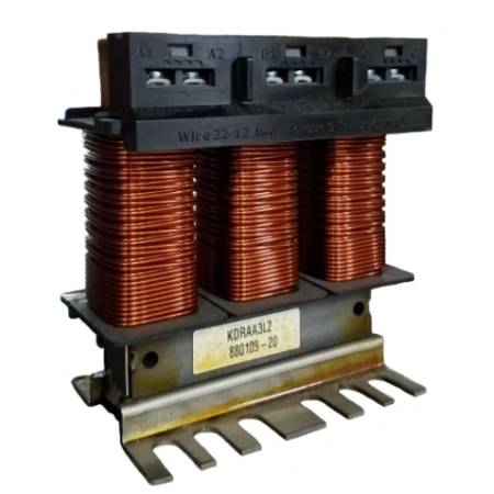 480V, 5 HP- 5 1/2HP, TCI LLC KDRAA3L2 Line Inductor
