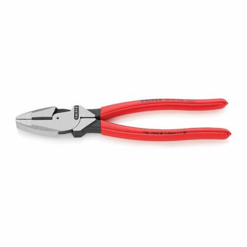 Knipex® 09 01 240 SBA American Style High Leverage Side Cutting Lineman's Plier With Cutting Edges, Steel Jaw, Beveled Cut, 240 mm OAL