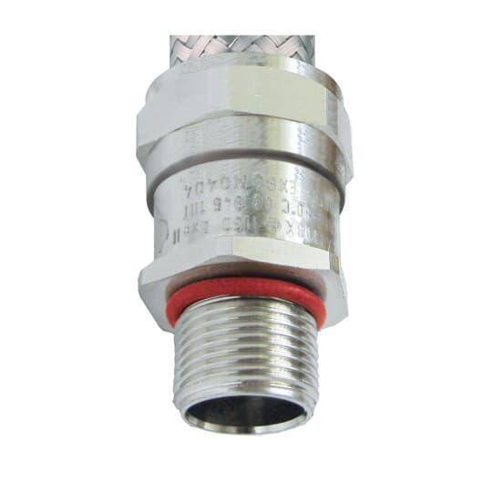 Kopex-Ex® EXPQM0505 Fixed External Thread Straight Conduit Fitting, 25 ...