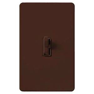 120 VAC, 600 W, Lutron Electronics Co. Inc. AYCL-153P-BR Ariadni® Dimmer Switch, Gloss Brown