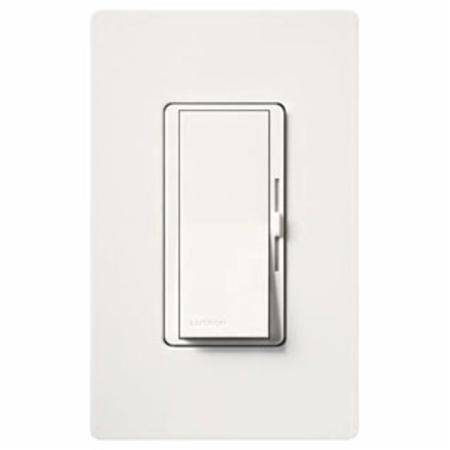 120 VAC, 300 W, Lutron Electronics Co. Inc. DVELV-300P-WH Diva® Dimmer Switch, Gloss White