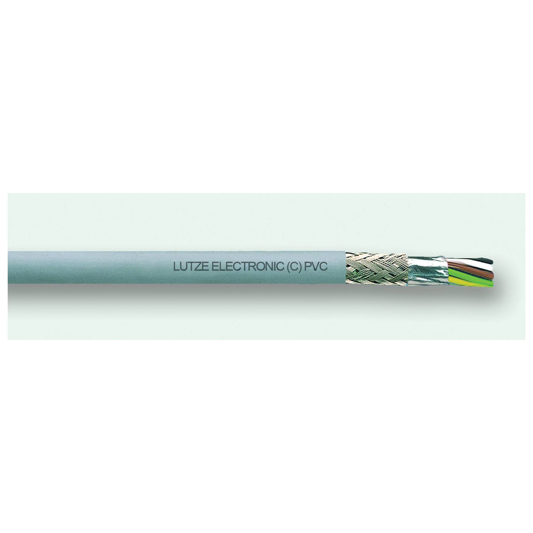 LUTZE A3132210 Shielded Flexible Electronic Cable, 300 V, (10) 22 AWG Stranded Tinned Copper Conductor