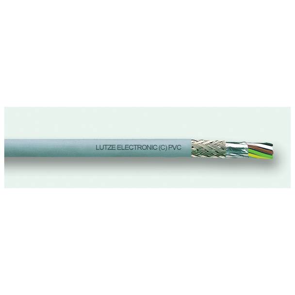 LUTZE A3132204 Shielded Flexible Electronic Cable, 300 V, (4) 22 AWG Stranded Tinned Copper Conductor