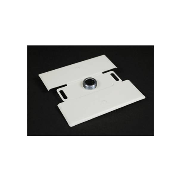 Wiremold® V2051H Flush Plate Adapter, For Use With Plugmold® 2000 Series Multi-Outlet Power Raceway, Steel, Ivory