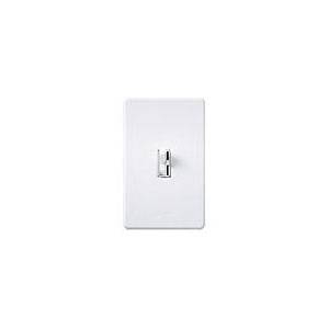 120 VAC, 1000 W, Lutron Electronics Co. Inc. AY-103PH-WH Ariadni® Toggler Dimmer Switch, Gloss White