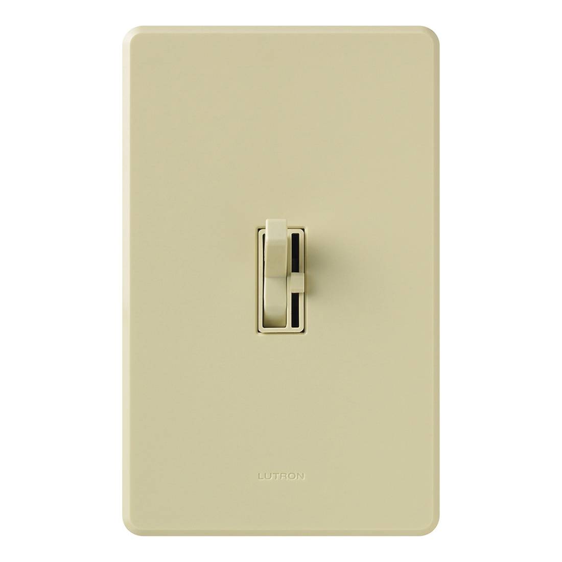 Lutron® Ariadni® Toggler® C.L® AYCL-153PH-IV 3-Way Traditional Style Dimmer Switch, 120 VAC, 1 Pole, Slide-to-Bright/Dim Operation, Ivory